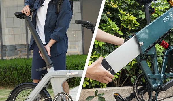 Esposizione della batteria per bicicletta elettrica Fiido