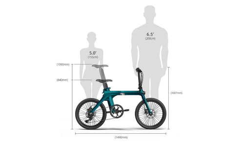 Schema di regolazione del sellino per bicicletta elettrica Fiido