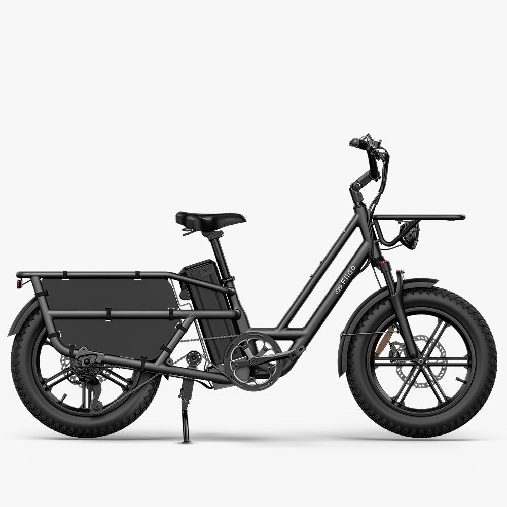 Fiido T2 Longtail Cargo E-Bike Nero