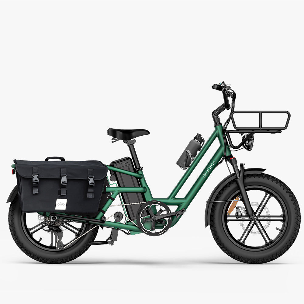 Fiido T2 Longtail Cargo E-Bike con Borsa